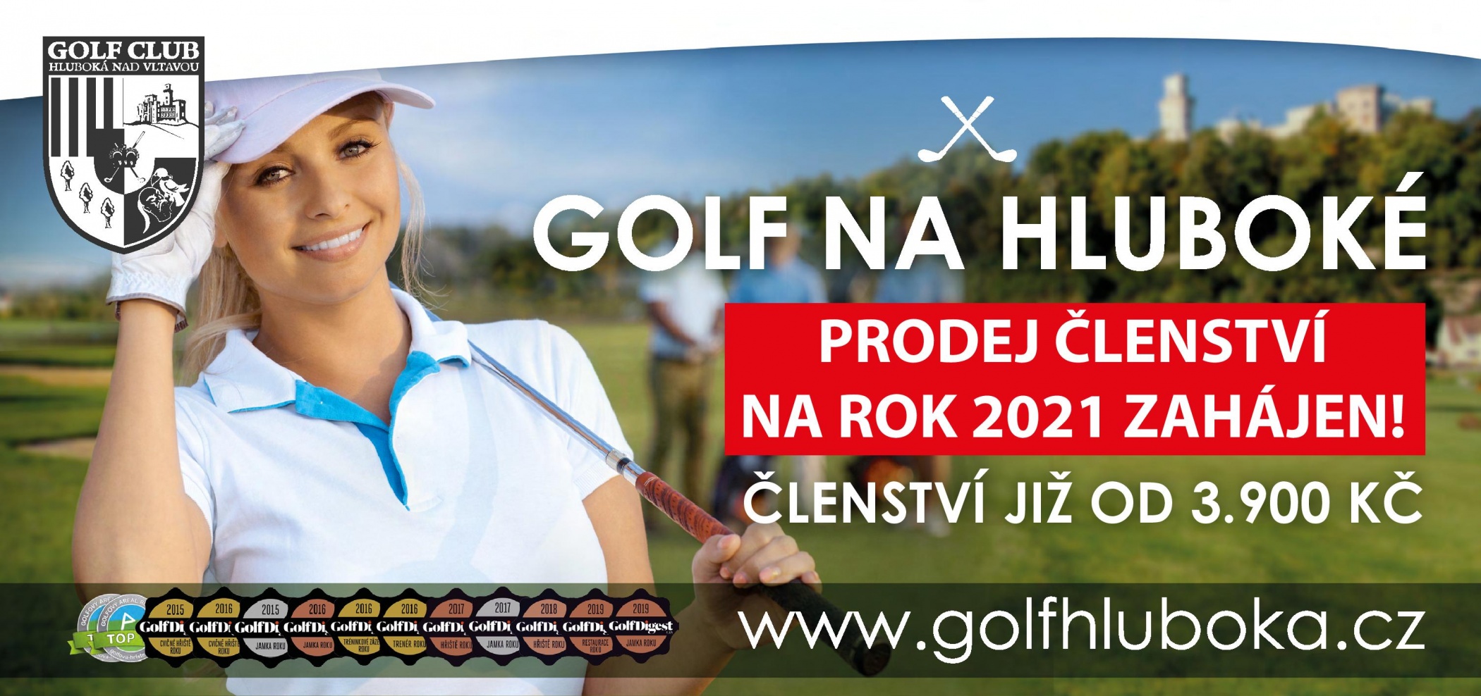 Golf na Hluboké - Prodej členství na rok 2021 zahájen!